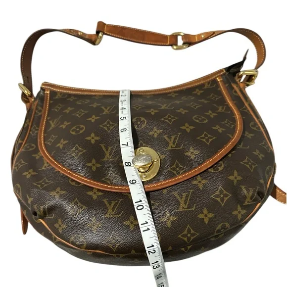 USED AUTHENTIC LOUIS VUITTON Monogram Tolum GM Shoulder Bag - Picture 2 of 11